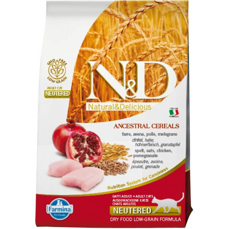 PROMO N&D ANCESTRAL CAT NEUTERED POLLO 300G FARMIN